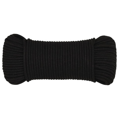 Arbeitsseil Schwarz 5 mm 25 m Polyester - Pazzar.ch