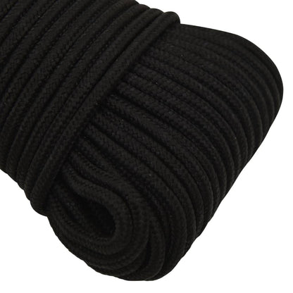 Arbeitsseil Schwarz 5 mm 25 m Polyester - Pazzar.ch