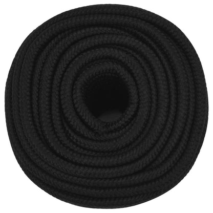 Arbeitsseil Schwarz 12 mm 100 m Polyester - Pazzar.ch