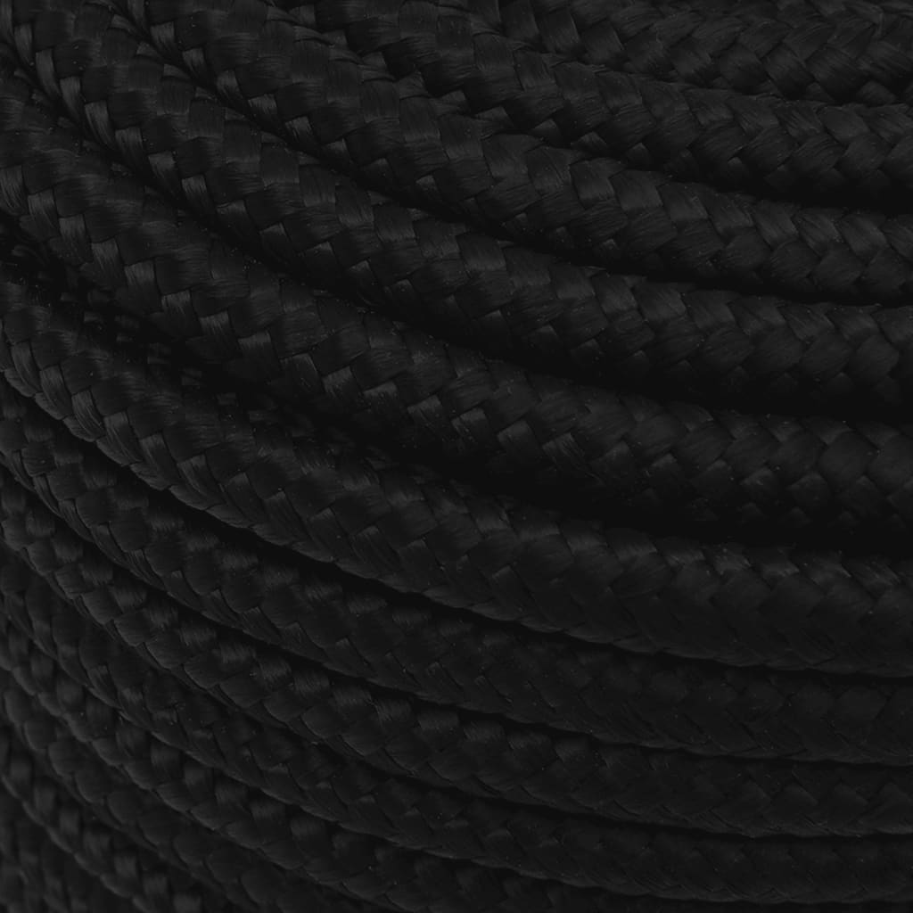 Arbeitsseil Schwarz 12 mm 100 m Polyester