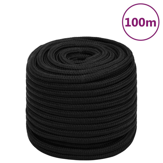 Arbeitsseil Schwarz 16 mm 100 m Polyester - Pazzar.ch