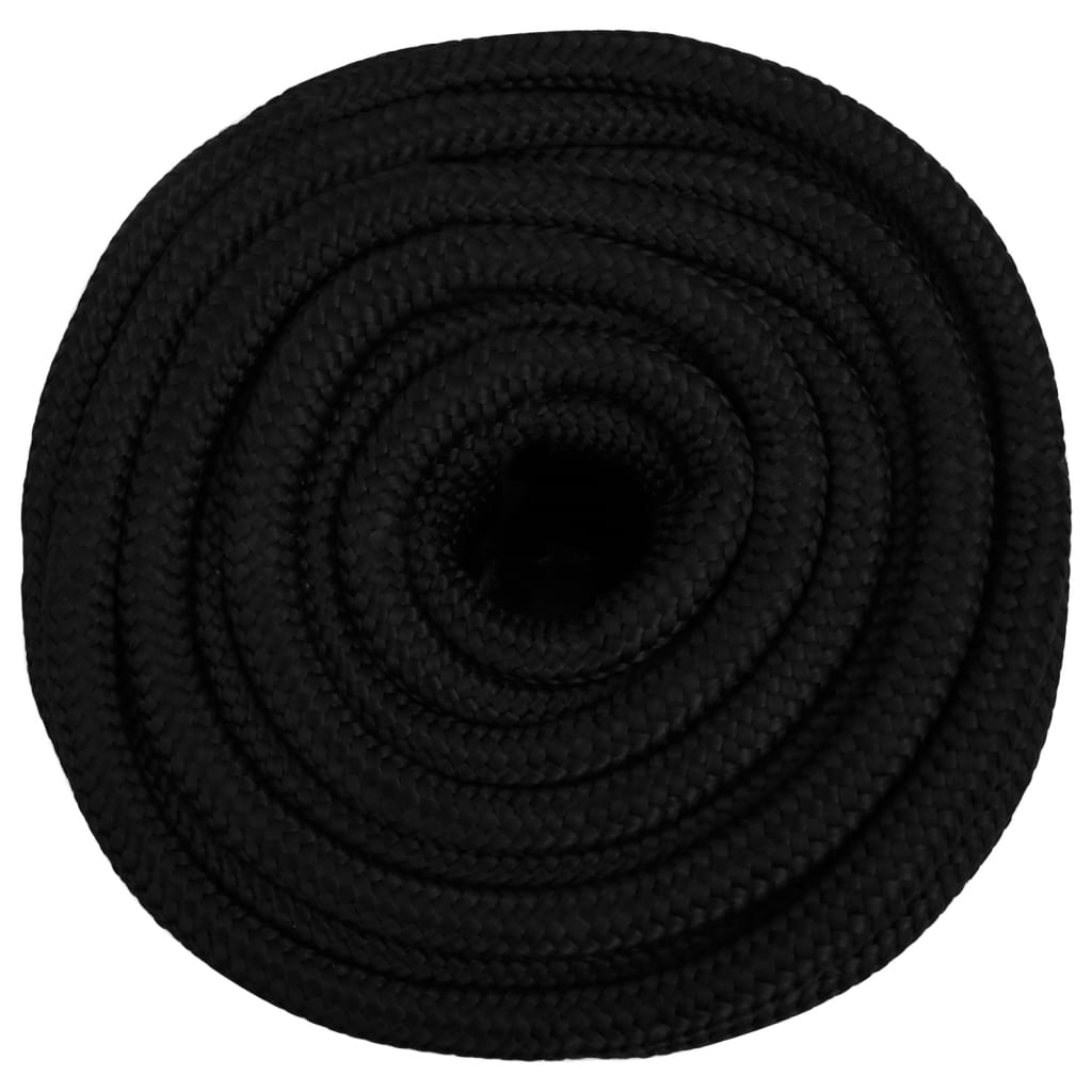 Arbeitsseil Schwarz 18 mm 50 m Polyester - Pazzar.ch