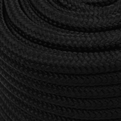 Arbeitsseil Schwarz 18 mm 50 m Polyester - Pazzar.ch
