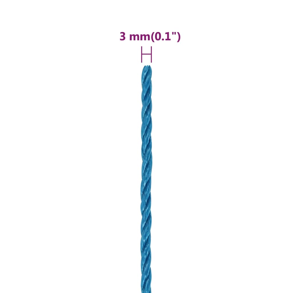 Arbeitsseil Blau 3 mm 25 m Polypropylen - Pazzar.ch