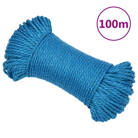 Arbeitsseil Blau 6 mm 100 m Polypropylen - Pazzar.ch
