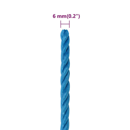 Arbeitsseil Blau 6 mm 100 m Polypropylen - Pazzar.ch