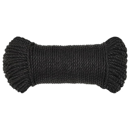 Arbeitsseil Schwarz 6 mm 50 m Polypropylen - Pazzar.ch