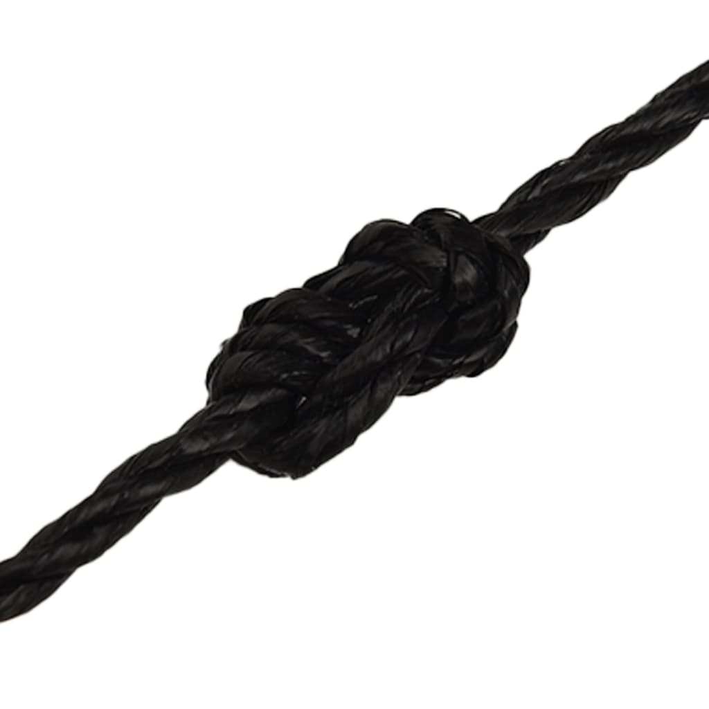 Arbeitsseil Schwarz 6 mm 50 m Polypropylen