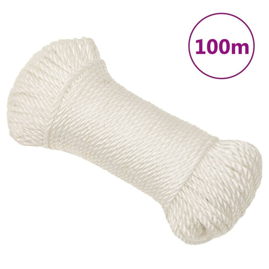 Arbeitsseil Weiß 6 mm 100 m Polypropylen - Pazzar.ch