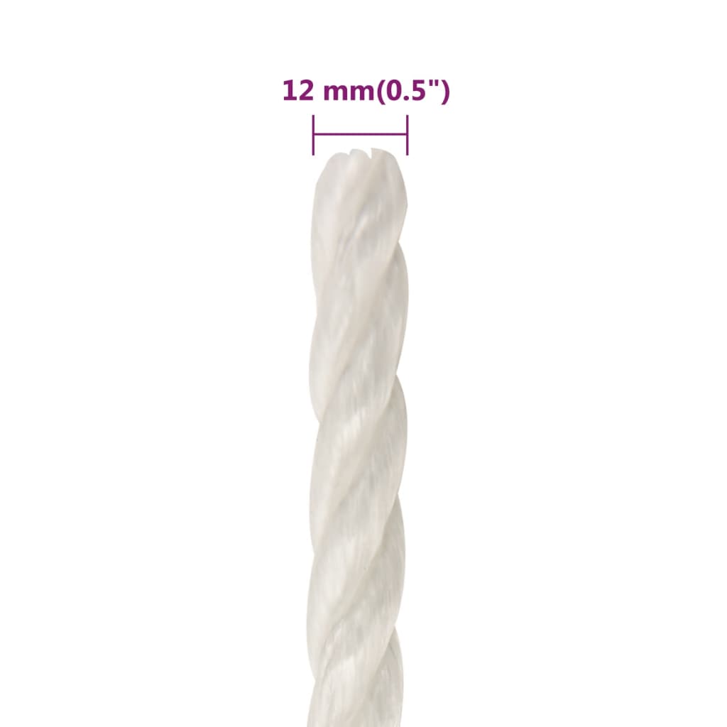 Arbeitsseil Weiß 12 mm 500 m Polypropylen