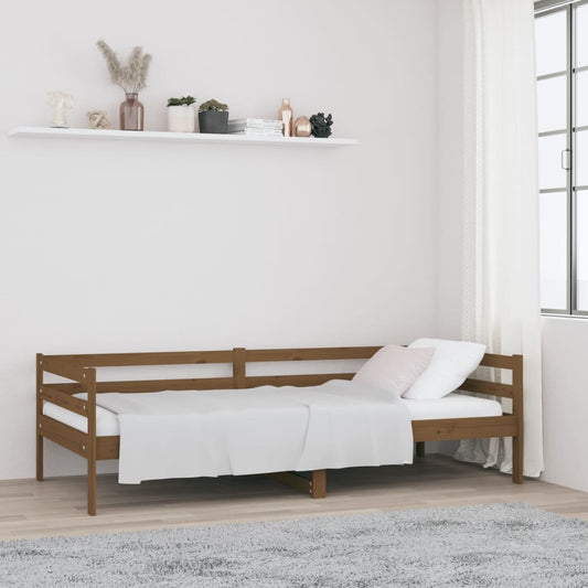 Tagesbett Honigbraun 90x190 cm Massivholz Kiefer - Pazzar.ch