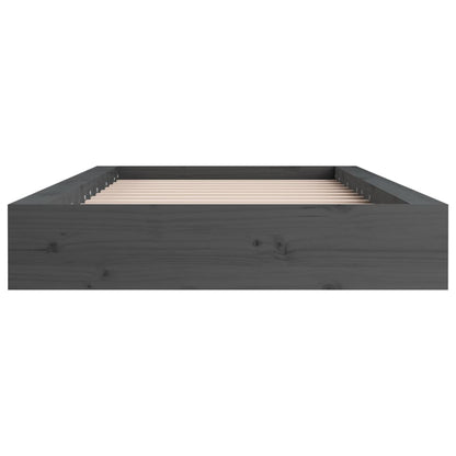 Massivholzbett Grau 75x190 cm - Pazzar.ch