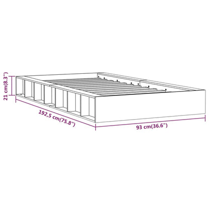Massivholzbett Honigbraun 75x190 cm - Pazzar.ch