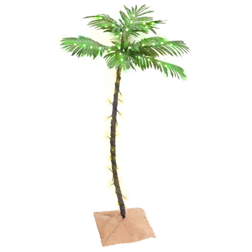 Künstliche Palme LED Warmweiß 72 LEDs 120 cm - Pazzar.ch