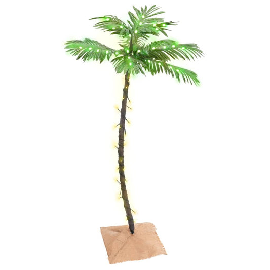 Künstliche Palme LED Warmweiß 72 LEDs 120 cm - Pazzar.ch