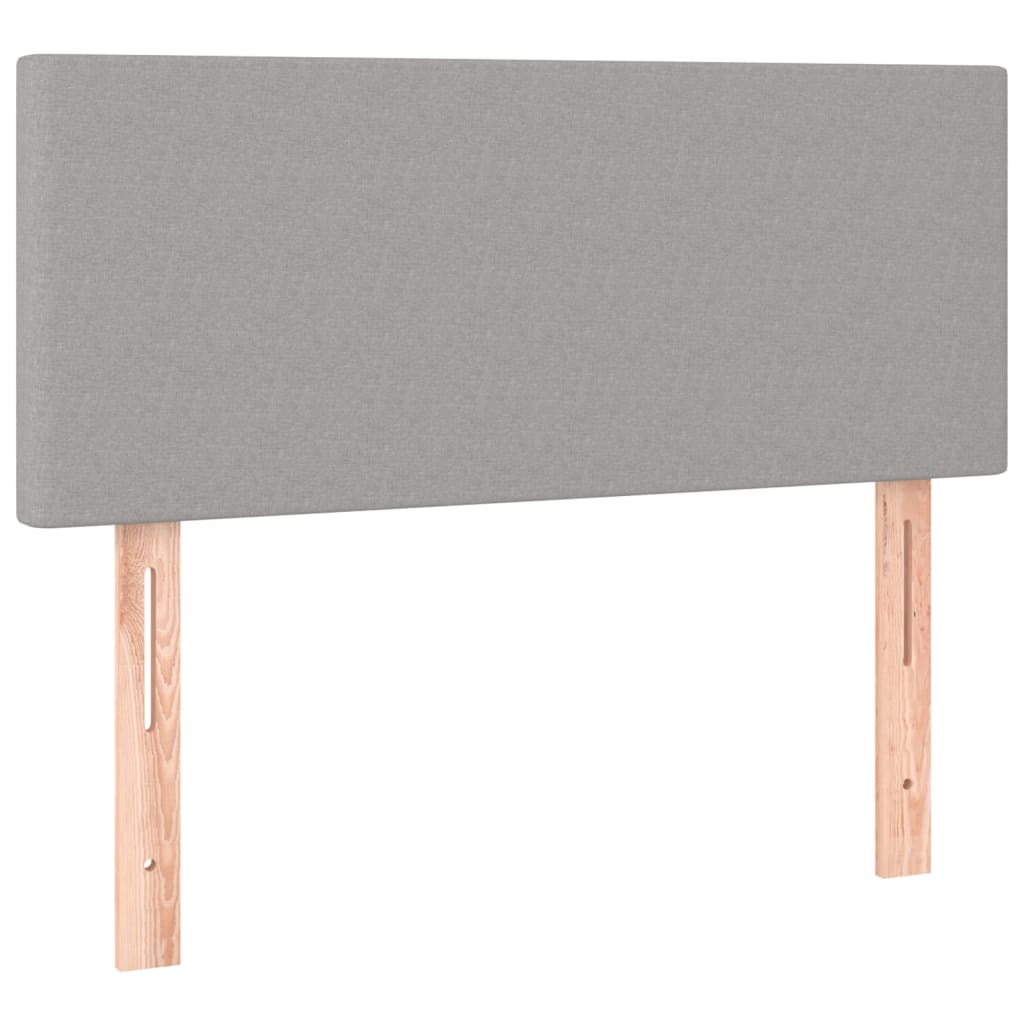 Kopfteil Hellgrau 100x5x78/88 cm Stoff - Pazzar.ch