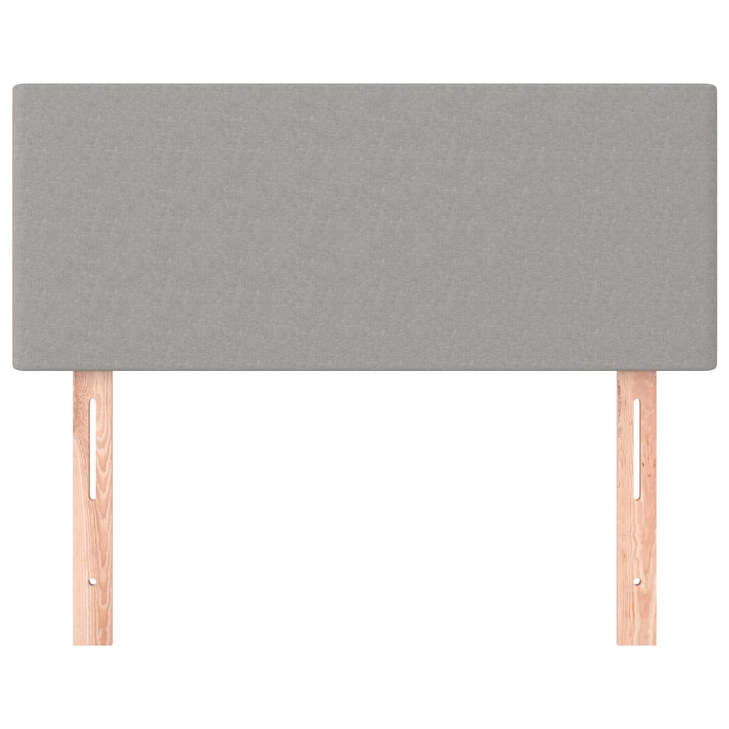 Kopfteil Hellgrau 100x5x78/88 cm Stoff - Pazzar.ch
