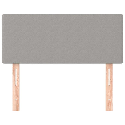 Kopfteil Hellgrau 100x5x78/88 cm Stoff - Pazzar.ch