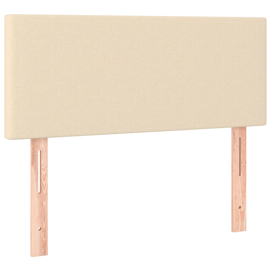 Kopfteil Creme 100x5x78/88 cm Stoff - Pazzar.ch