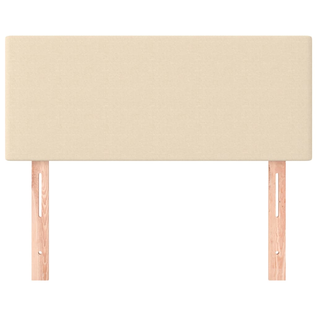 Kopfteil Creme 100x5x78/88 cm Stoff - Pazzar.ch