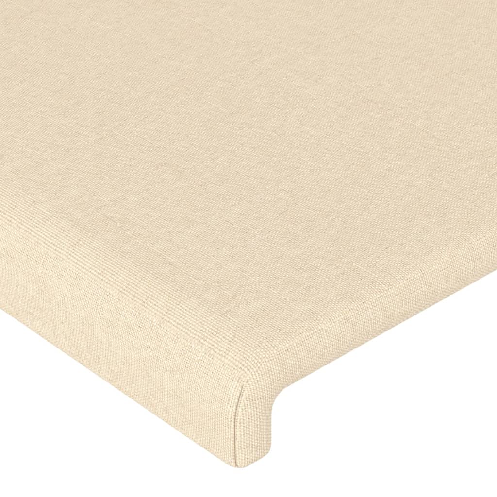 Kopfteil Creme 100x5x78/88 cm Stoff - Pazzar.ch