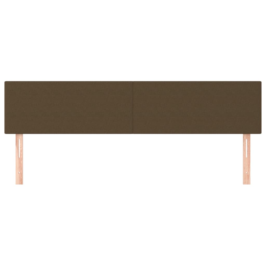 Kopfteile 2 Stk. Dunkelbraun 90x5x78/88 cm Stoff - Pazzar.ch