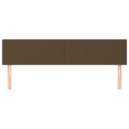 Kopfteile 2 Stk. Dunkelbraun 90x5x78/88 cm Stoff - Pazzar.ch
