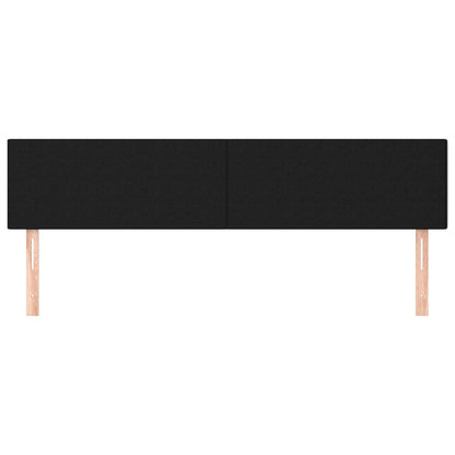 Kopfteile 2 Stk. Schwarz 100x5x78/88 cm Stoff - Pazzar.ch