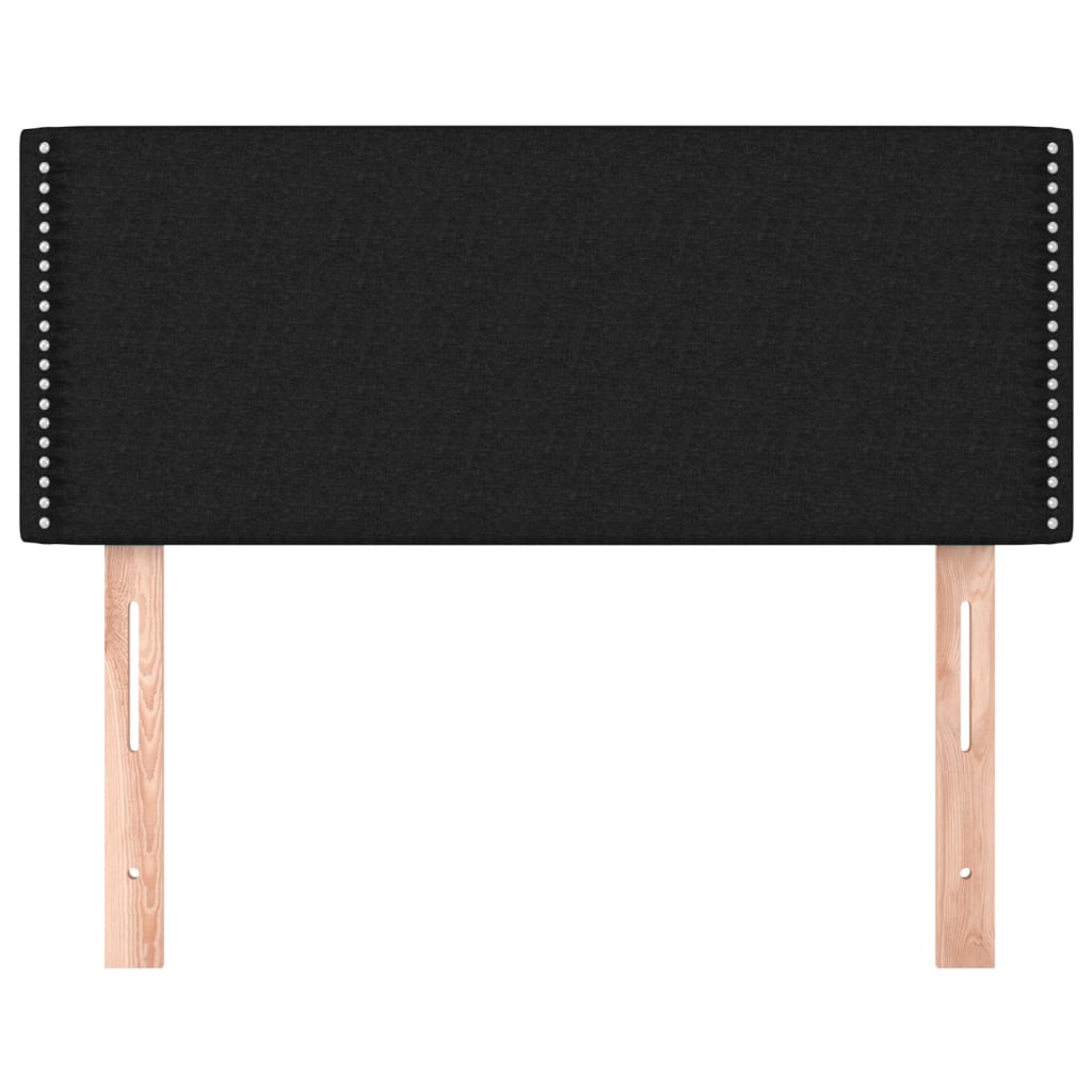 Kopfteil Schwarz 80x5x78/88 cm Stoff - Pazzar.ch