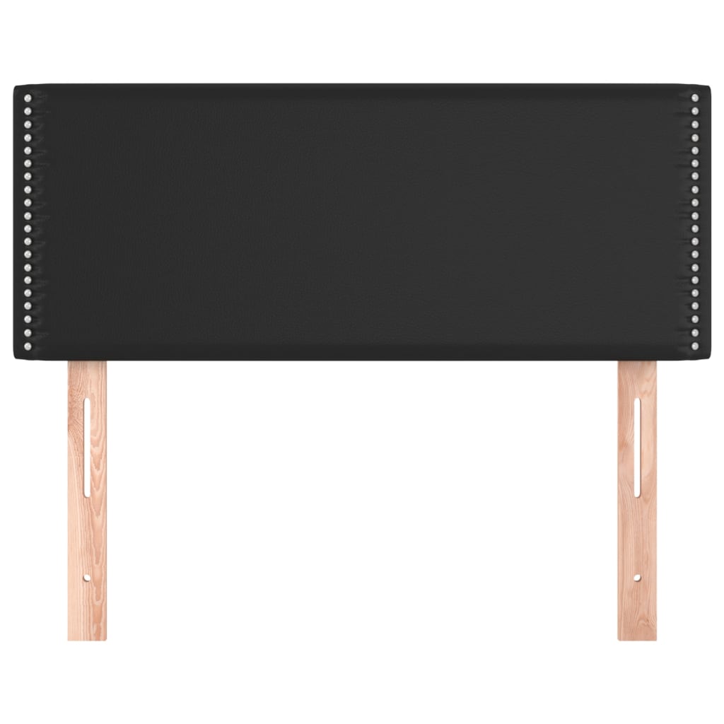 Kopfteil Schwarz 80x5x78/88 cm Kunstleder - Pazzar.ch