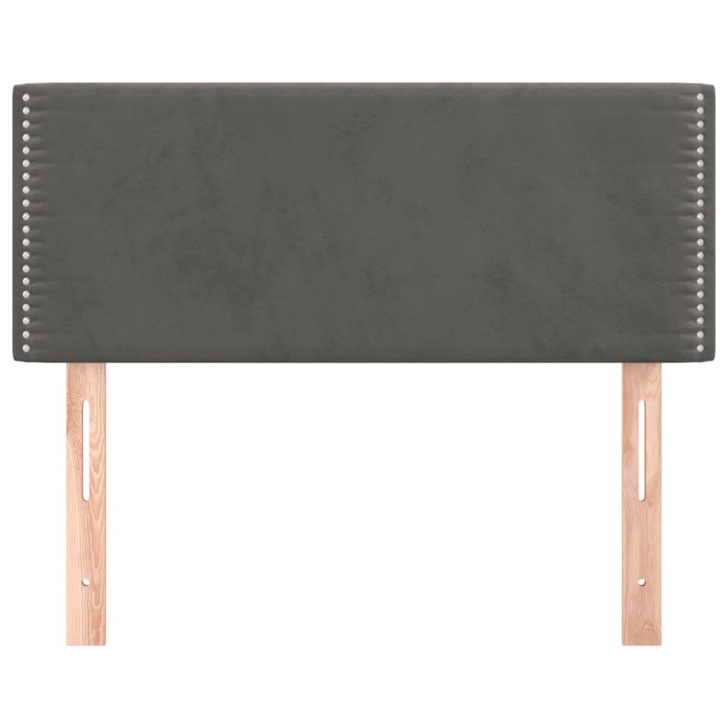 Kopfteil Dunkelgrau 80x5x78/88 cm Samt - Pazzar.ch