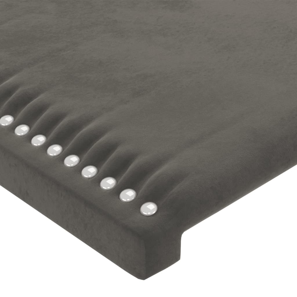 Kopfteil Dunkelgrau 80x5x78/88 cm Samt - Pazzar.ch
