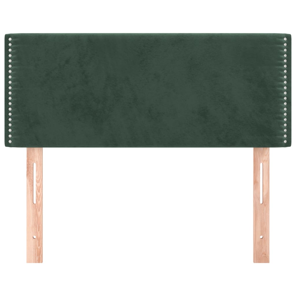 Kopfteil Dunkelgrün 80x5x78/88 cm Samt - Pazzar.ch