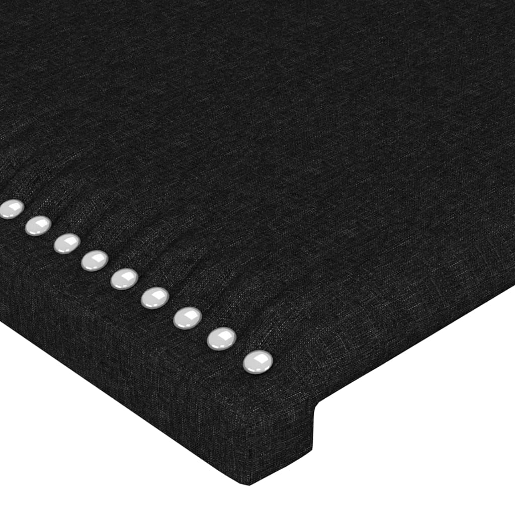 Kopfteil Schwarz 90x5x78/88 cm Stoff - Pazzar.ch