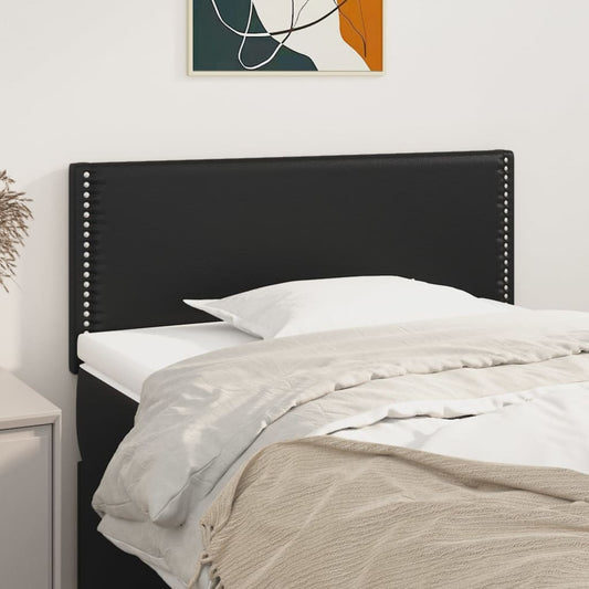 Kopfteil Schwarz 90x5x78/88 cm Kunstleder - Pazzar.ch