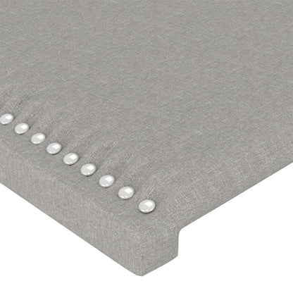 Kopfteil Hellgrau 100x5x78/88 cm Stoff - Pazzar.ch