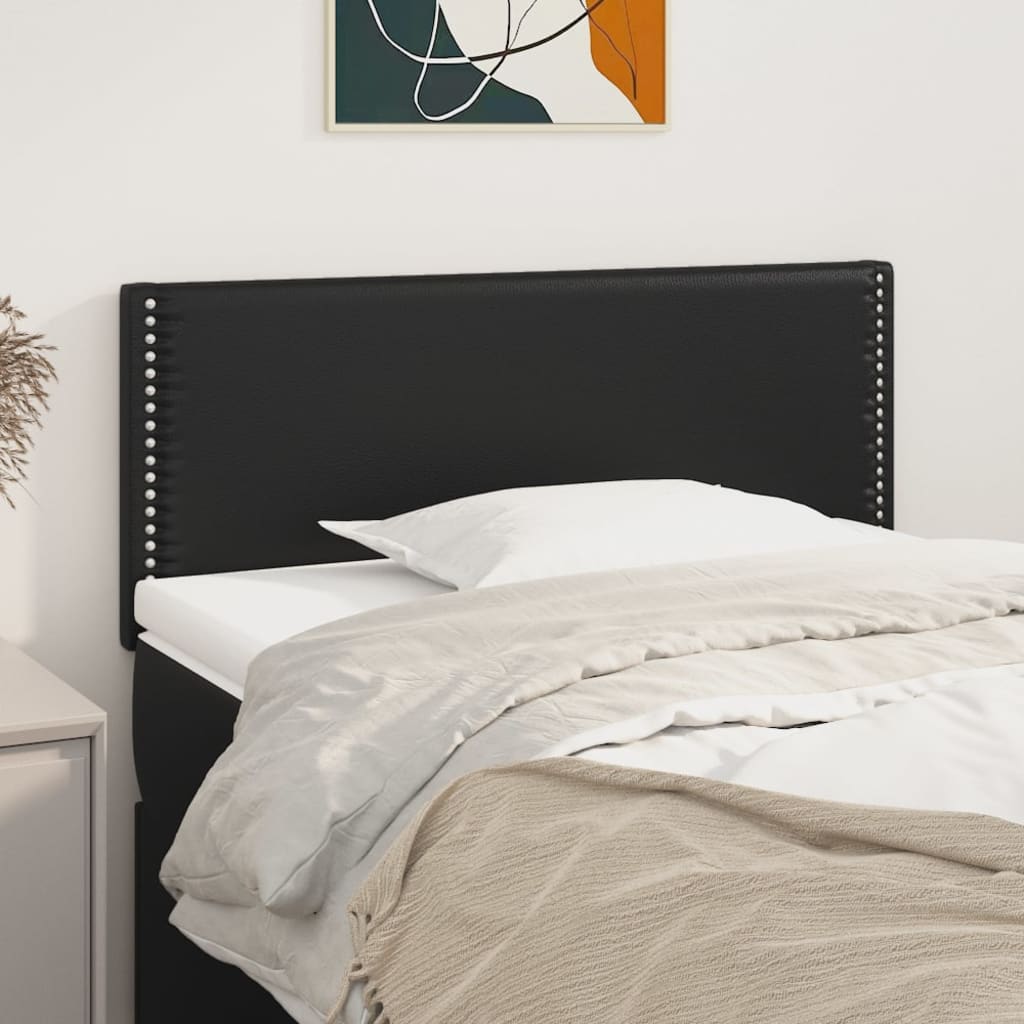 Kopfteil Schwarz 100x5x78/88 cm Kunstleder - Pazzar.ch