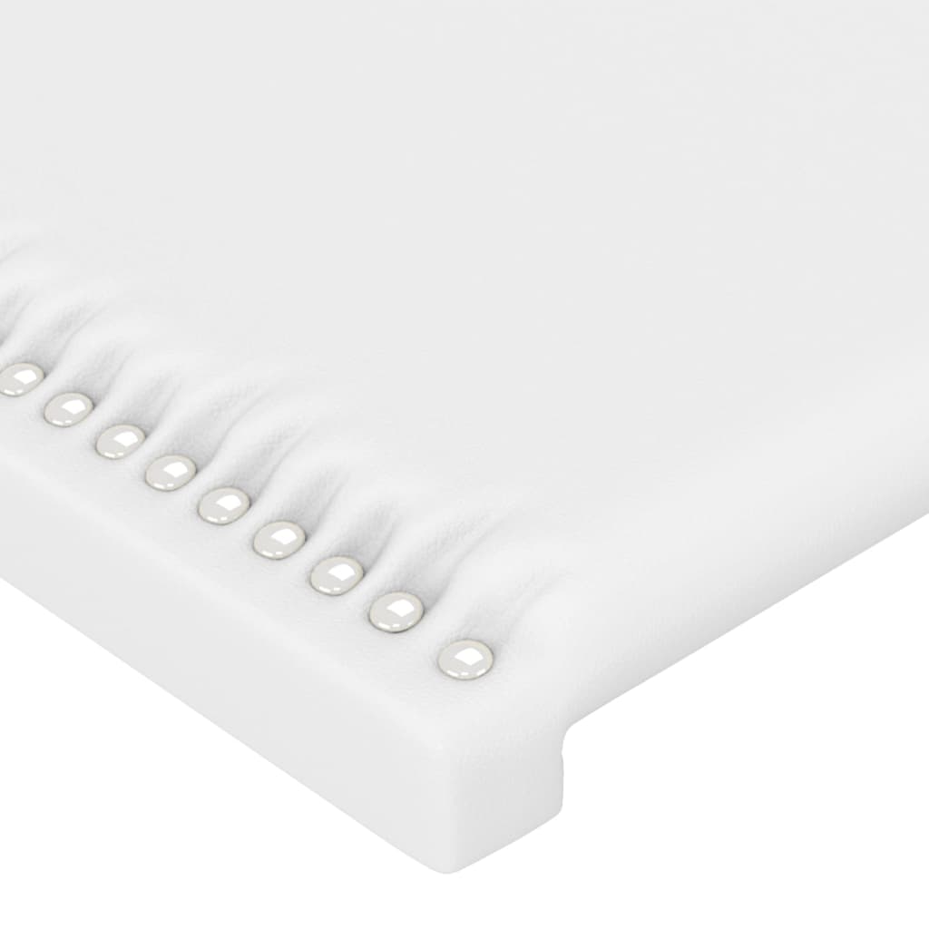 Kopfteil Weiß 100x5x78/88 cm Kunstleder