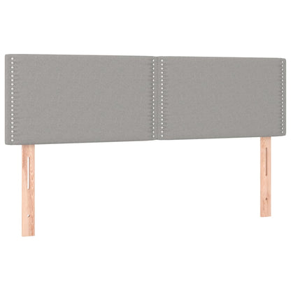 Kopfteile 2 Stk. Hellgrau 72x5x78/88 cm Stoff - Pazzar.ch