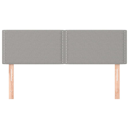Kopfteile 2 Stk. Hellgrau 72x5x78/88 cm Stoff - Pazzar.ch