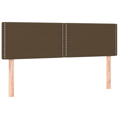 Kopfteile 2 Stk. Dunkelbraun 72x5x78/88 cm Stoff - Pazzar.ch