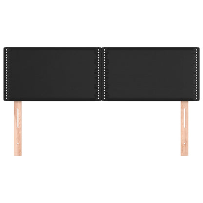Kopfteile 2 Stk. Schwarz 72x5x78/88 cm Kunstleder - Pazzar.ch