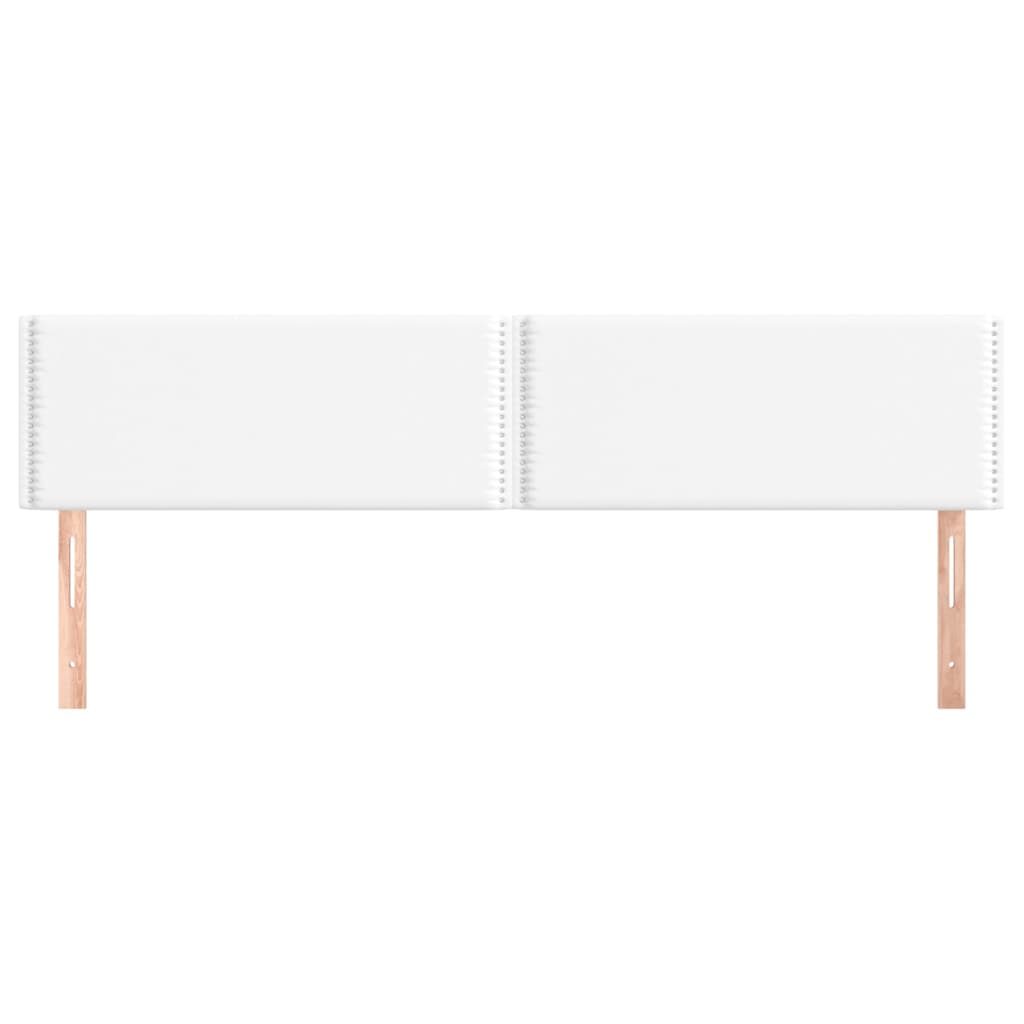 Kopfteile 2 Stk. Weiß 90x5x78/88 cm Kunstleder - Pazzar.ch