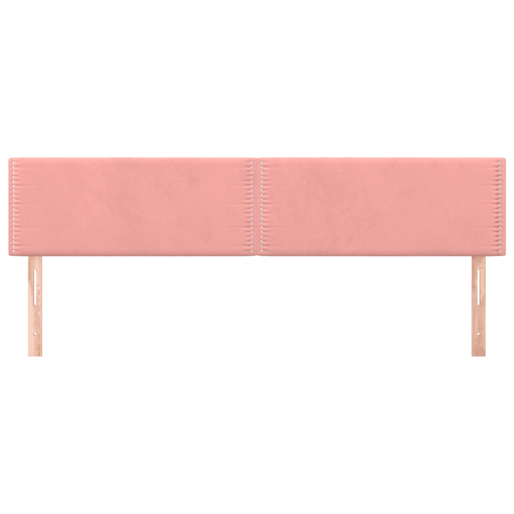 Kopfteile 2 Stk. Rosa 90x5x78/88 cm Samt - Pazzar.ch