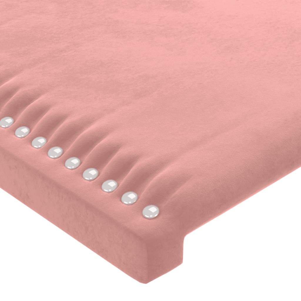 Kopfteile 2 Stk. Rosa 90x5x78/88 cm Samt - Pazzar.ch