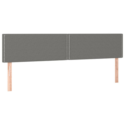 Kopfteile 2 Stk. Dunkelgrau 100x5x78/88 cm Stoff - Pazzar.ch