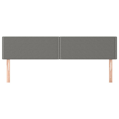 Kopfteile 2 Stk. Dunkelgrau 100x5x78/88 cm Stoff - Pazzar.ch