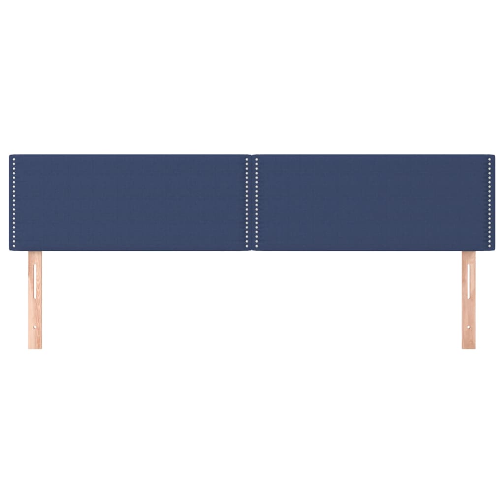 Kopfteile 2 Stk. Blau 100x5x78/88 cm Stoff - Pazzar.ch