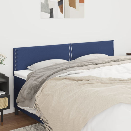 Kopfteile 2 Stk. Blau 100x5x78/88 cm Stoff - Pazzar.ch
