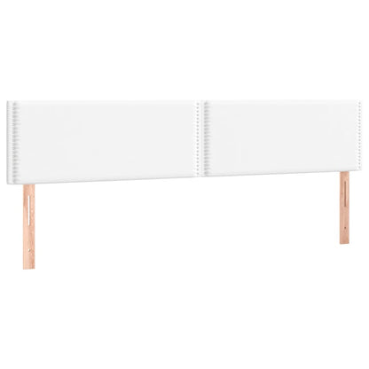 Kopfteile 2 Stk. Weiß 100x5x78/88 cm Kunstleder - Pazzar.ch